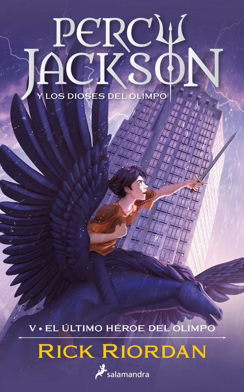 Portada: El último héroe del Olimpo (Percy Jackson y los dioses del Olimpo 5)