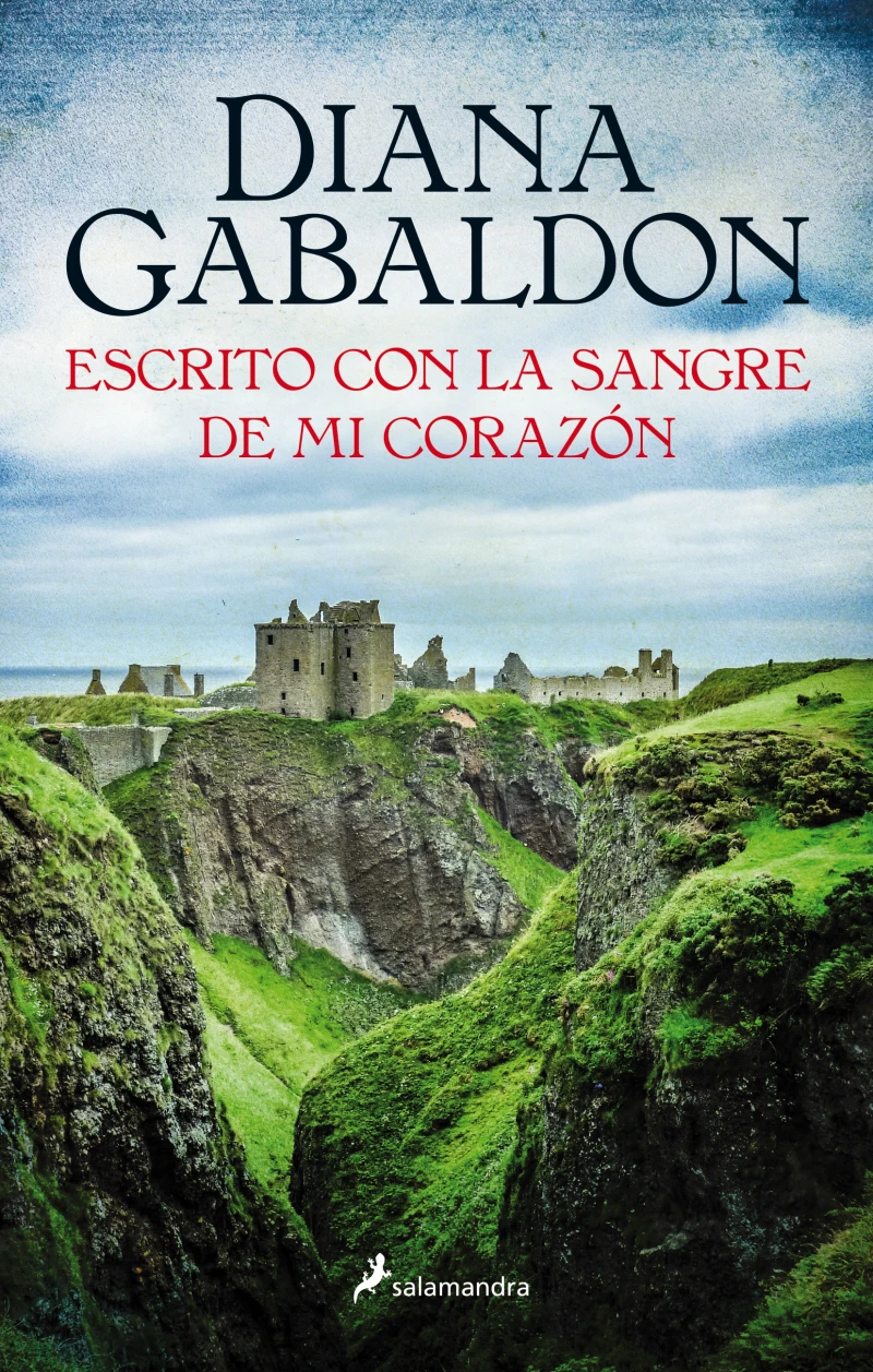 Portada: Escrito con la sangre de mi corazón (Saga Outlander 8)