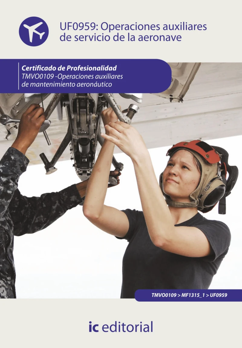 Portada: Operaciones auxiliares de servicios de la aeronave. TMVO0109