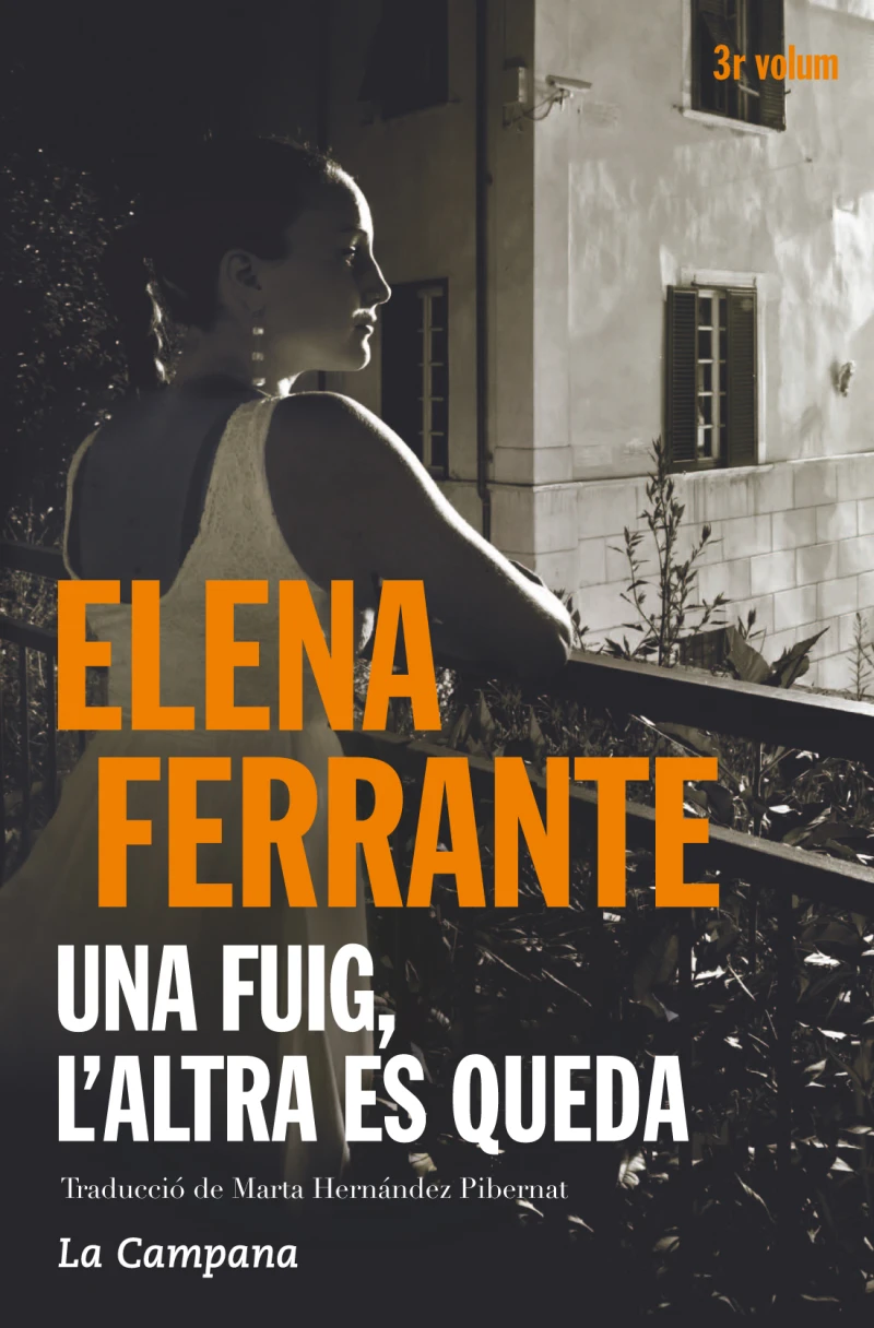 Portada: Una fuig, l'altra es queda (L'amiga genial 3)