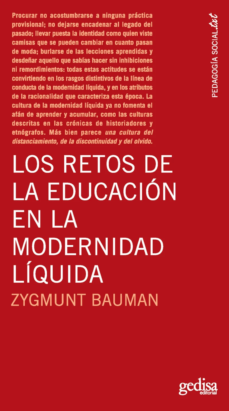 Portada: Los retos de la educación en la modernidad líquida
