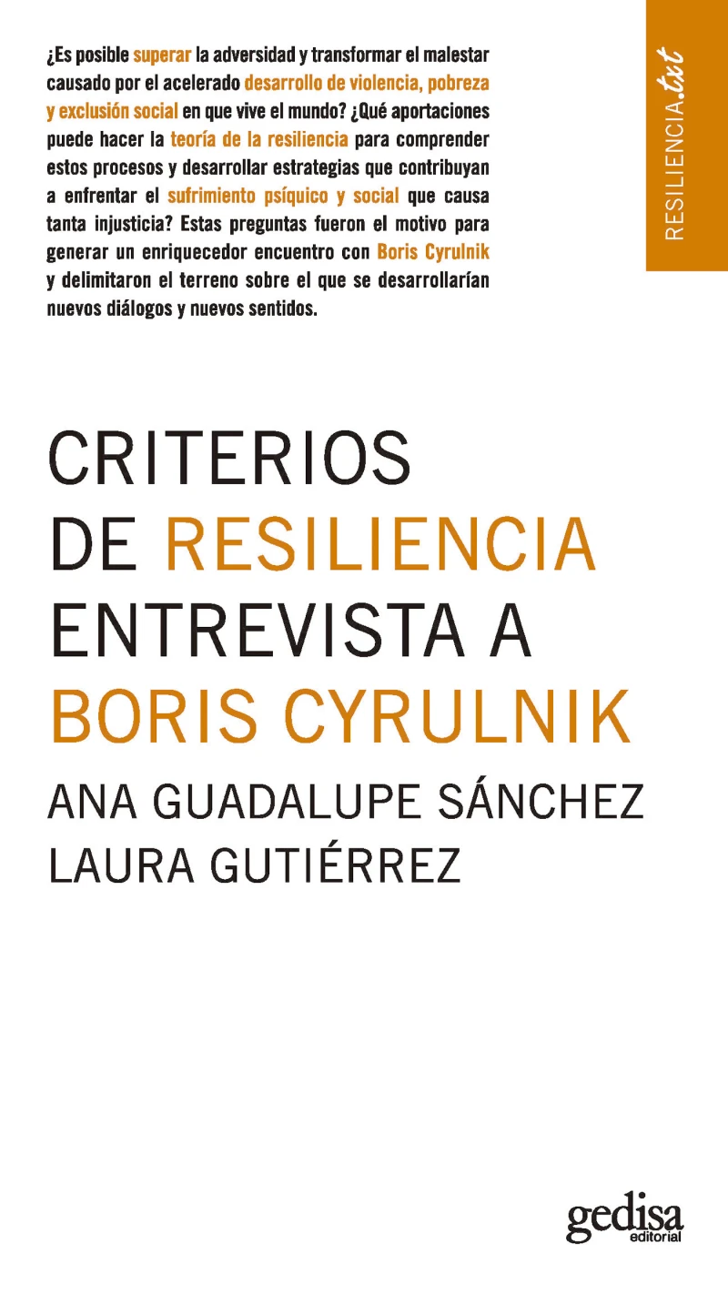 Portada: Criterios de resiliencia. Entrevista a Boris Cyrulnik
