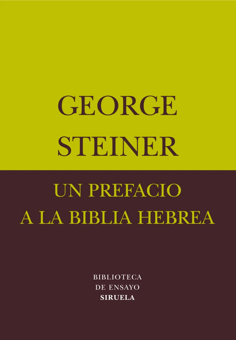 Portada: Un prefacio a la Biblia hebrea