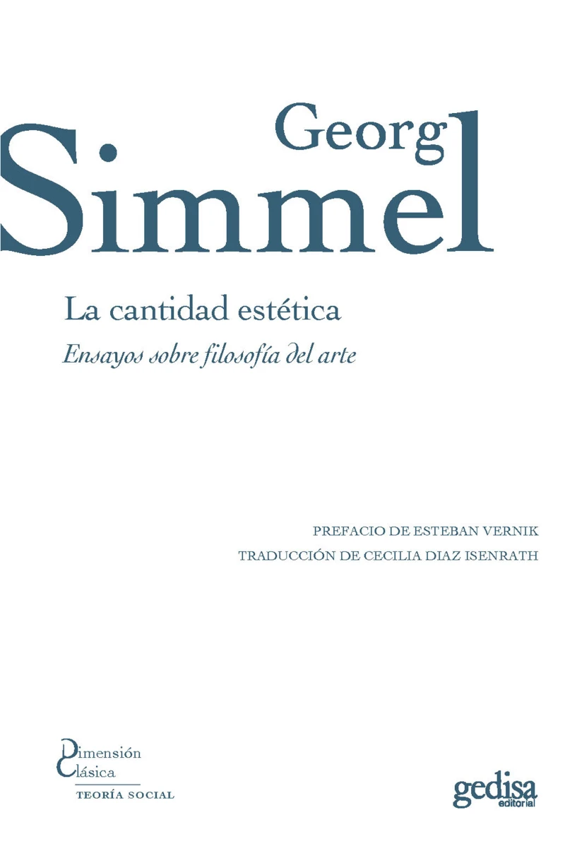 Portada: La cantidad estética