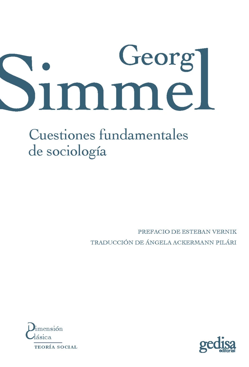 Portada: Cuestiones fundamentales de sociología