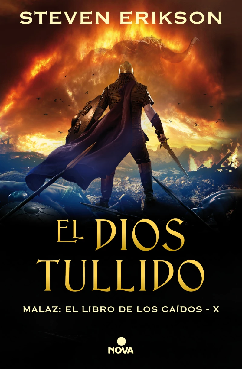 Portada: El Dios Tullido. Malaz X (Malaz: El Libro de los Caídos 10)