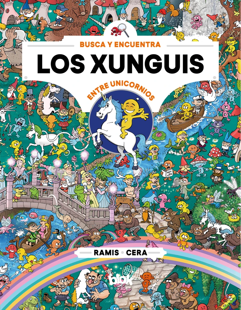 Portada: Busca y encuentra a Los Xunguis - Entre unicornios