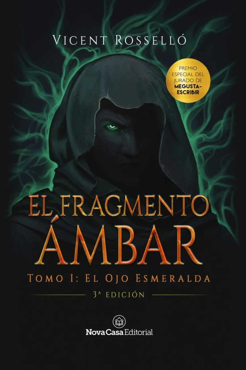 Portada: El Fragmento Ámbar tomo 1: El Ojo Esmeralda