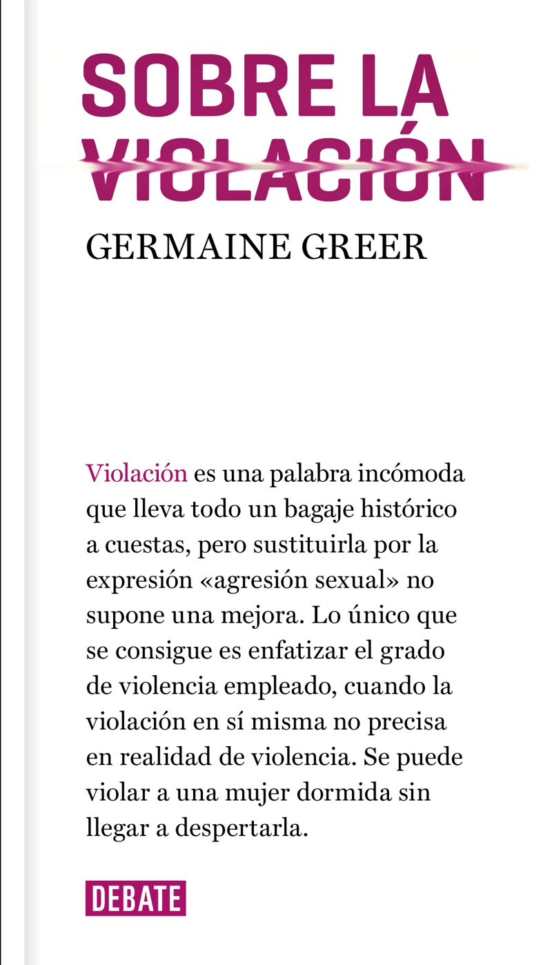 Portada: Sobre la violación