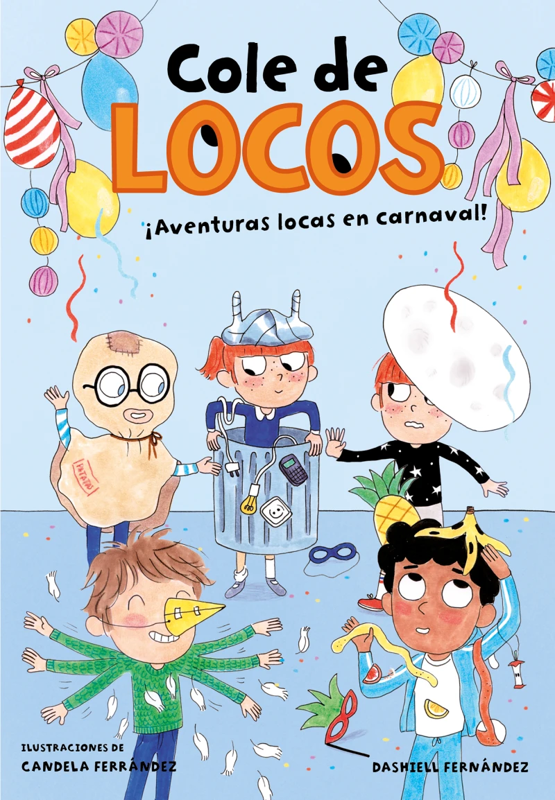 Portada: Cole de locos 5 - Aventuras locas en carnaval