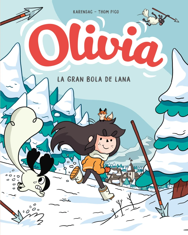 Portada: Olivia y la gran bola de lana (Olivia 3)