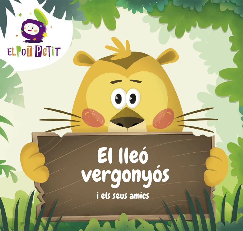 Portada: El lleó vergonyós i els seus amics