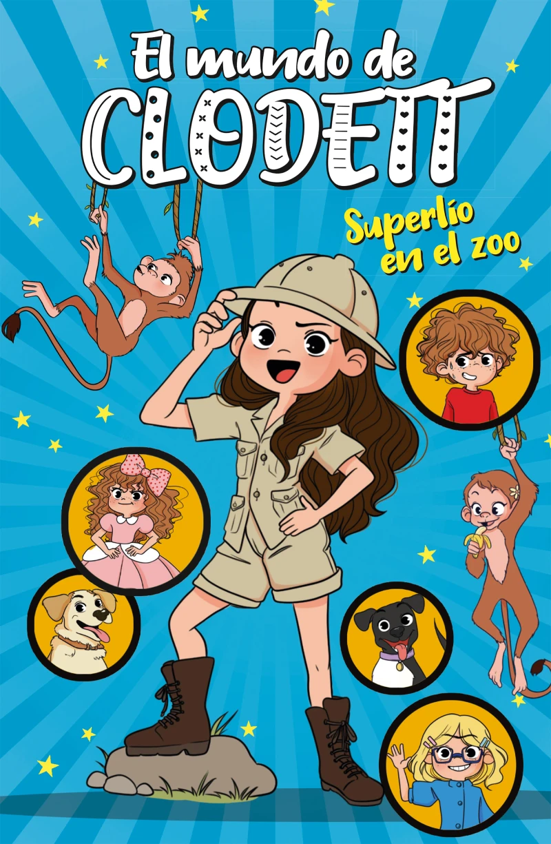 Portada: Superlío en el zoo (El mundo de Clodett 3)