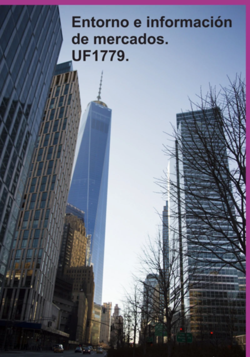 Portada: Entorno E Información De Mercados. Uf1779.