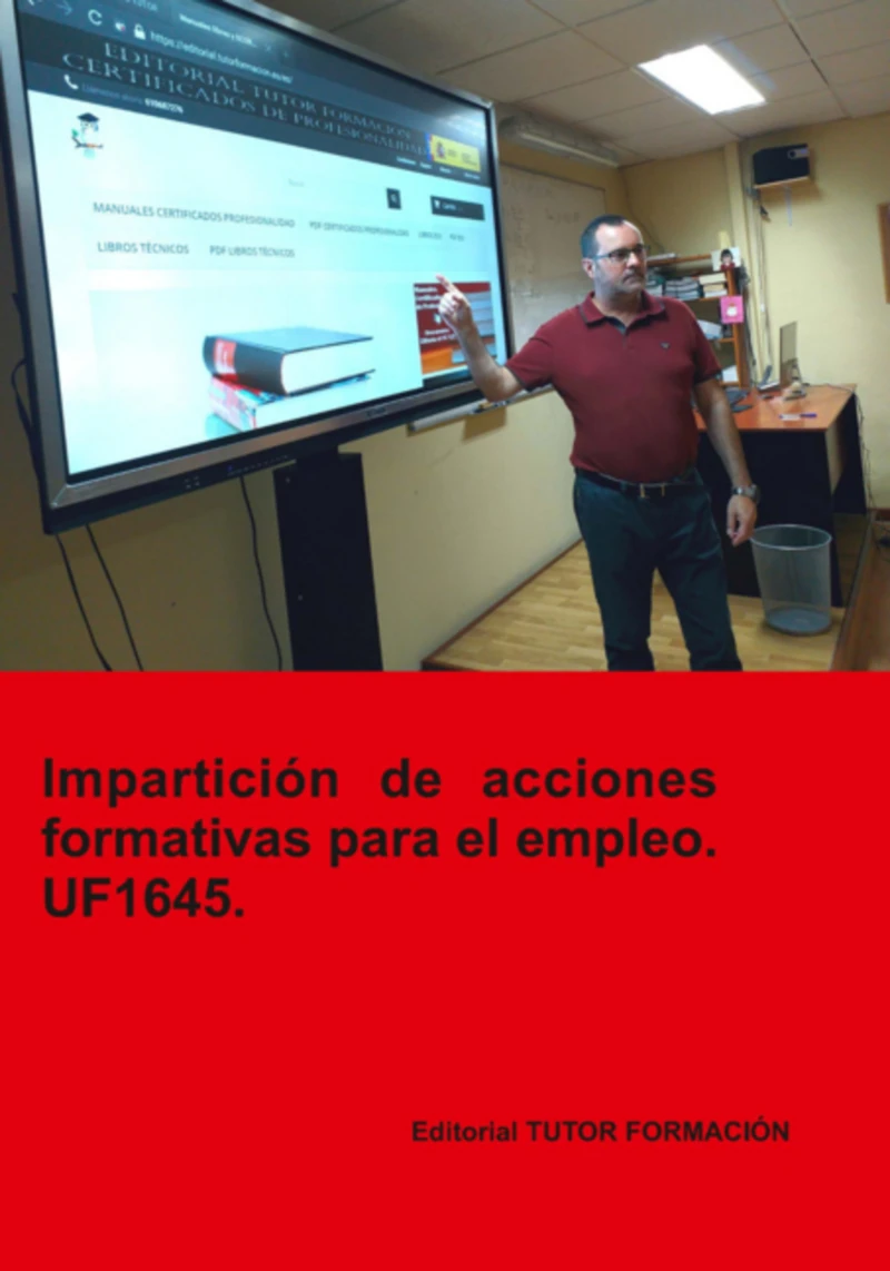 Portada: Impartición De Acciones Formativas Para El Empleo. Uf1645.