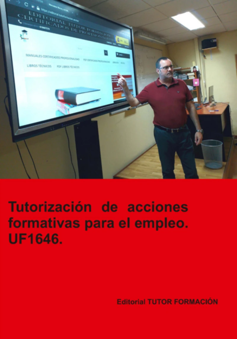Portada: Tutorización De Acciones Formativas Para El Empleo. Uf1646.