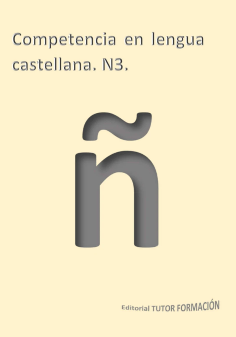 Portada: Competencia En Lengua Castellana N3