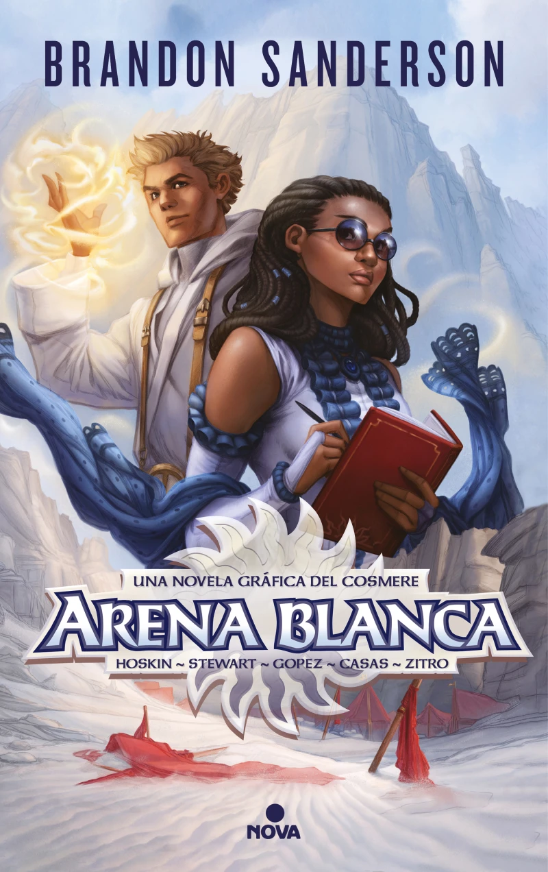 Portada: Arena Blanca. Una novela gráfica del Cosmere (volúmenes 1-3)