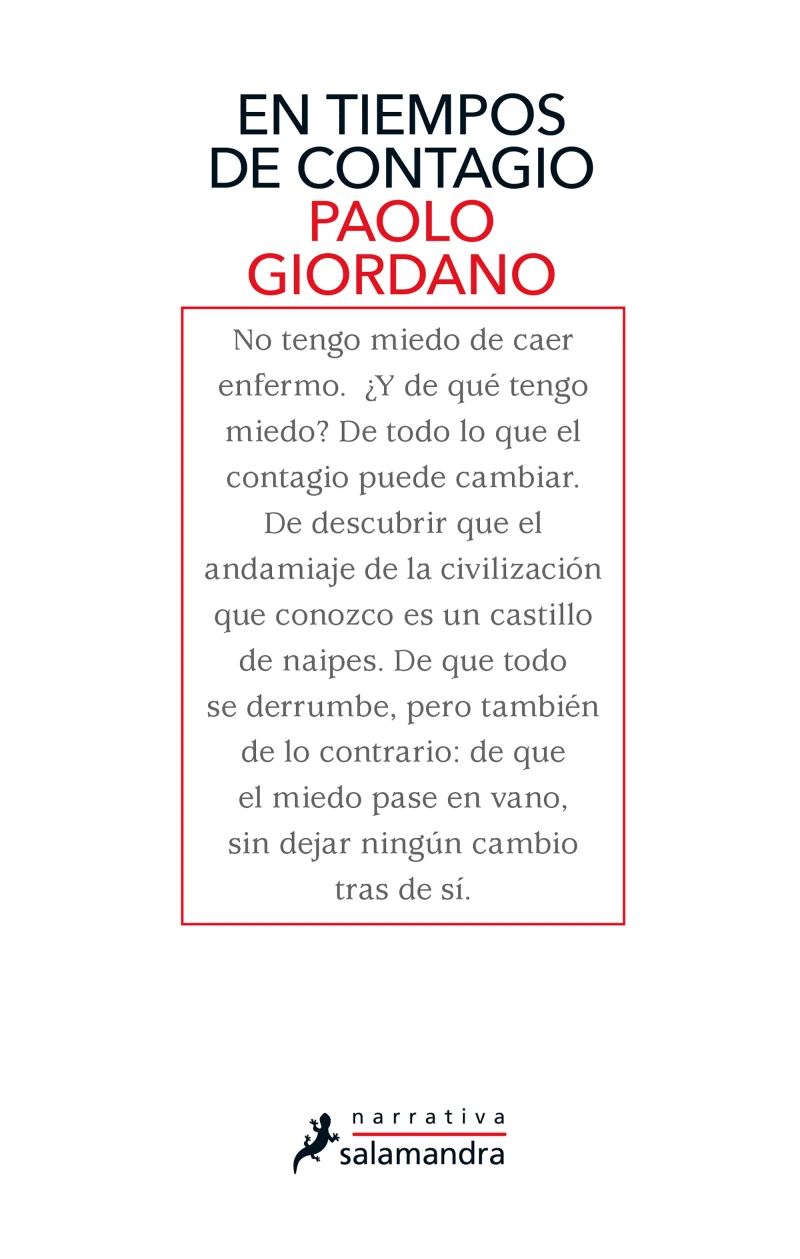 Portada: En tiempos de contagio