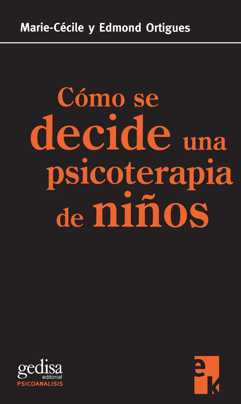 Portada: Cómo se decide una psicoterapia de niños