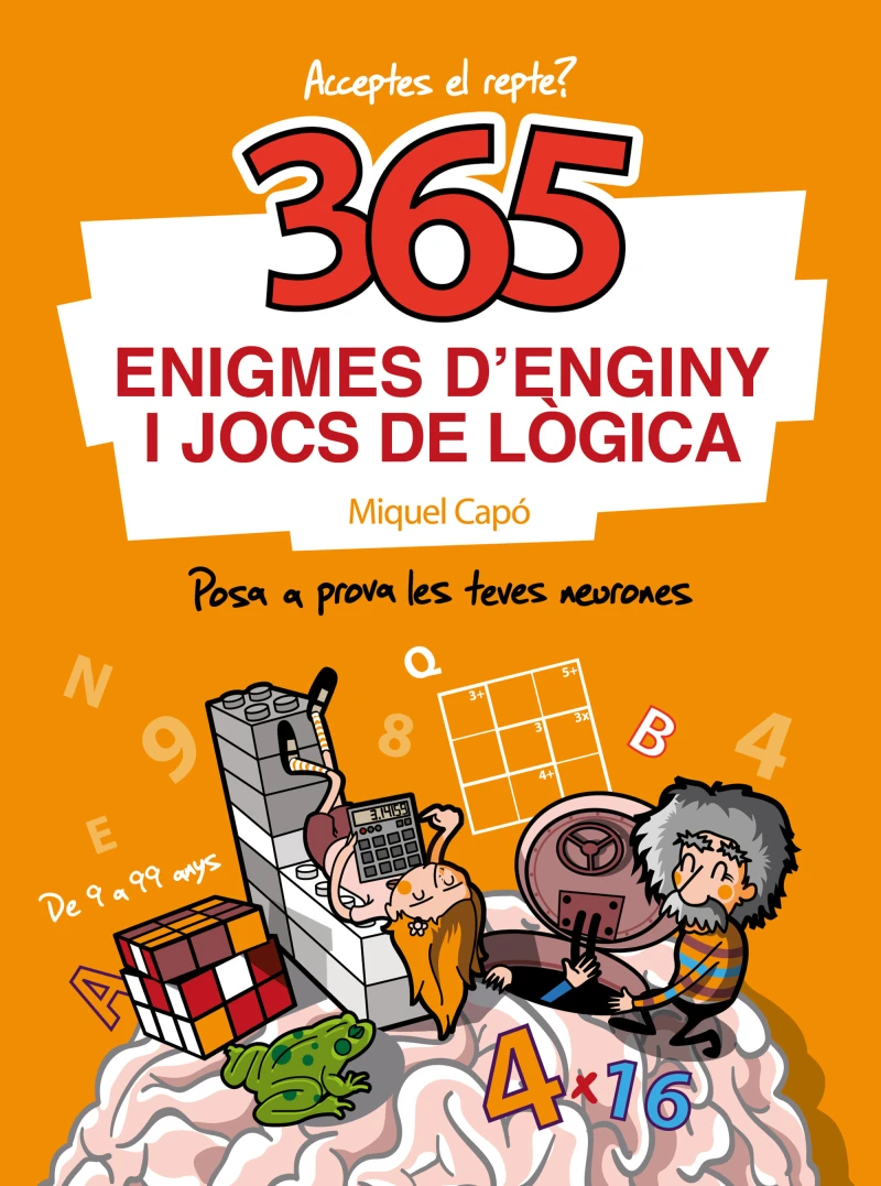 Portada: 365 enigmes d'enginy i jocs de lògica