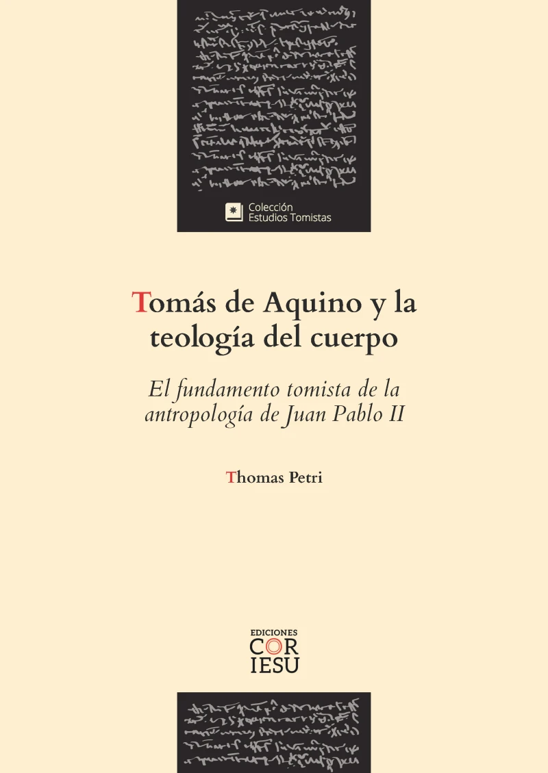 Portada: TOMÁS DE AQUINO Y LA TEOLOGÍA DEL CUERPO