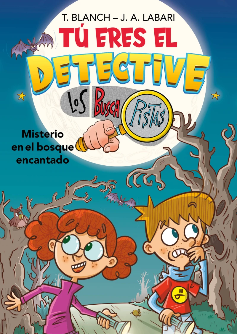 Portada: Tú eres el detective con Los Buscapistas 1 - Misterio en el bosque encantado