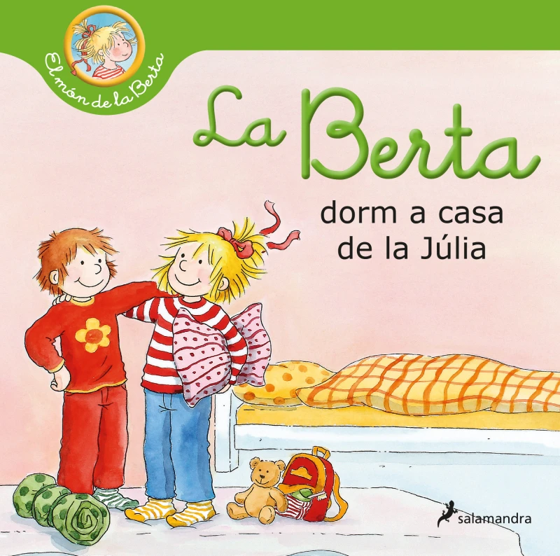 Portada: La Berta dorm a casa de la Júlia (El món de la Berta)