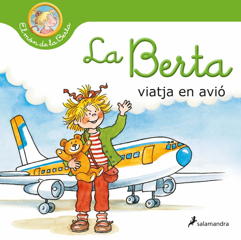 Portada: La Berta viatja en avió (El món de la Berta)