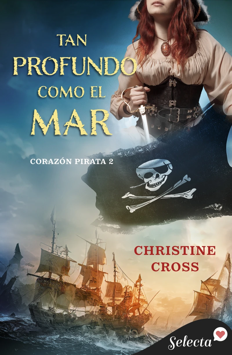Portada: Tan profundo como el mar (Bilogía Corazón Pirata 2)