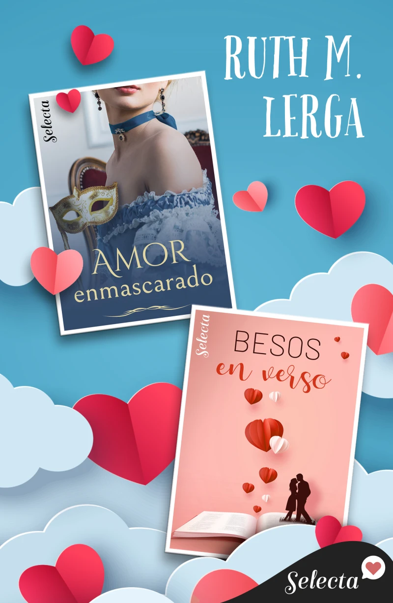 Portada: Pack con Amor enmascarado y Besos en verso