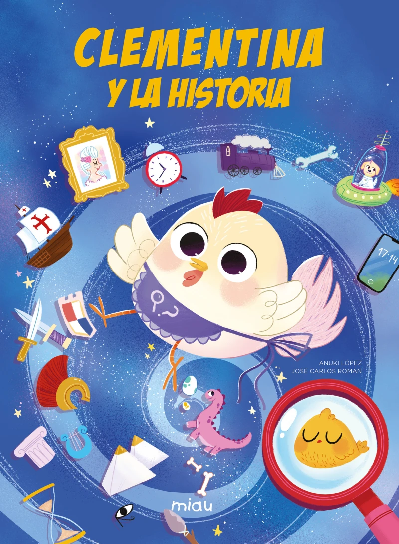 Portada: Clementina y la historia (busca y encuentra)