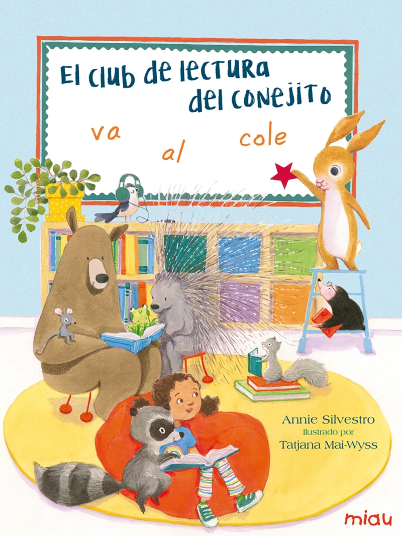 Portada: El club de lectura del conejito va al cole