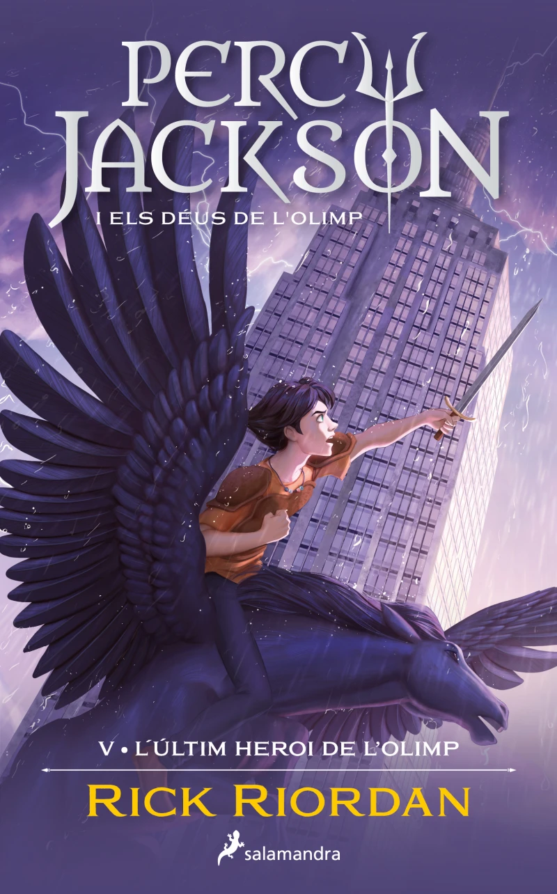 Portada: L'últim heroi de l'Olimp (Percy Jackson i els déus de l'Olimp 5)