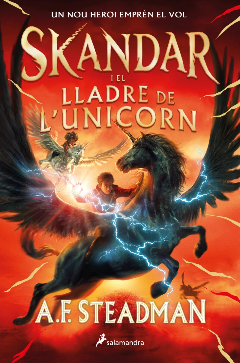 Portada: Skandar i el lladre de l'unicorn (Skandar 1)