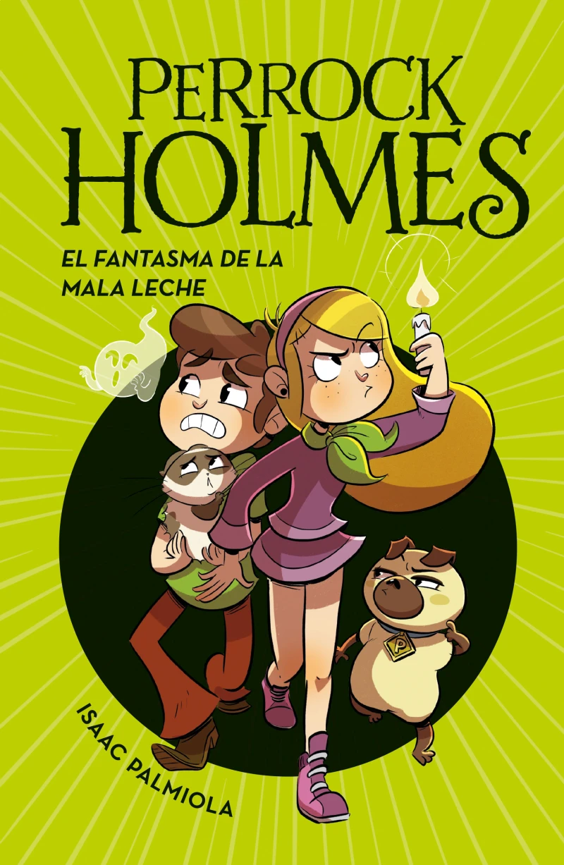 Portada: Perrock Holmes 16 - El fantasma de la mala leche
