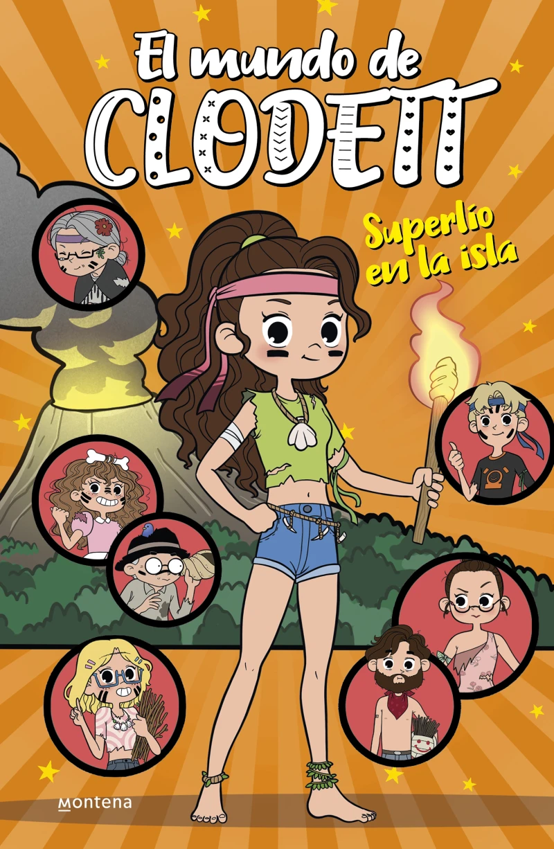 Portada: Superlío en la isla (El mundo de Clodett 9)