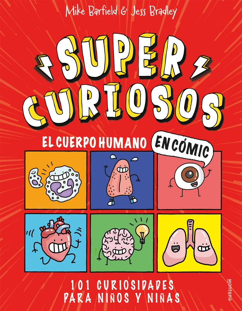 Portada: Súper Curiosos - El cuerpo humano en cómic