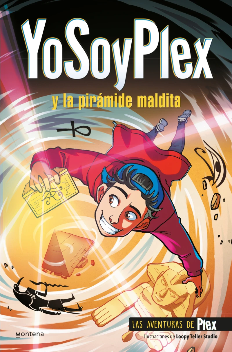 Portada: YoSoyPlex y la pirámide maldita (Las Aventuras de Plex 1)