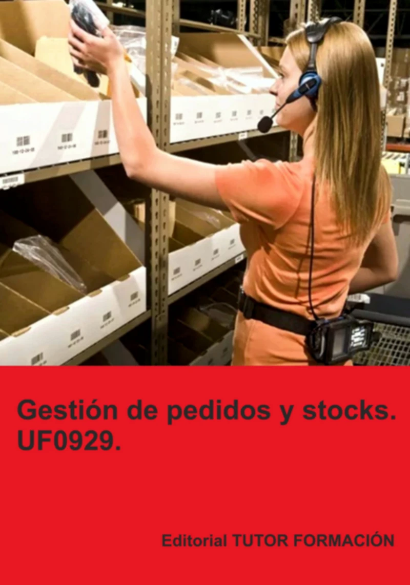 Portada: Gestión De Pedidos Y Stocks. Uf0929.