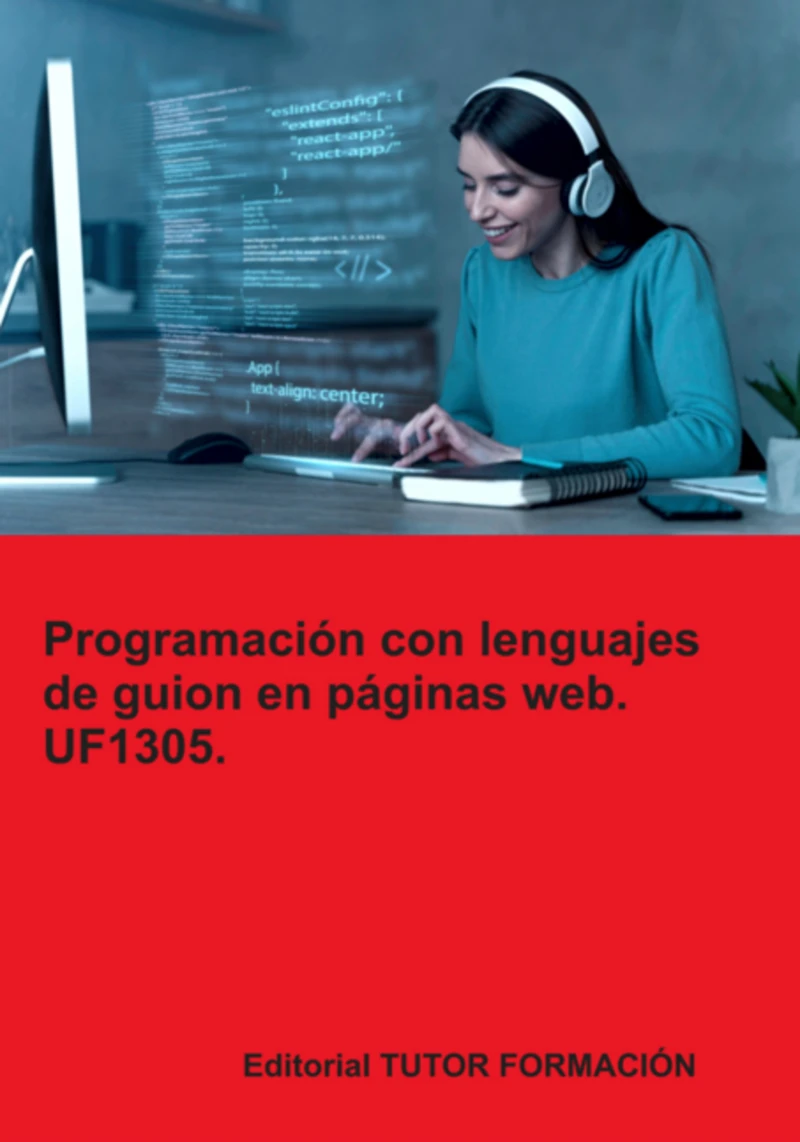 Portada: Programación Con Lenguajes De Guion En Páginas Web. Uf1305.