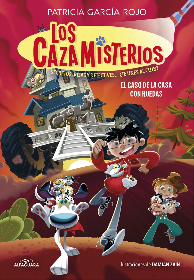 Portada: Los cazamisterios 4 - El caso de la casa con ruedas