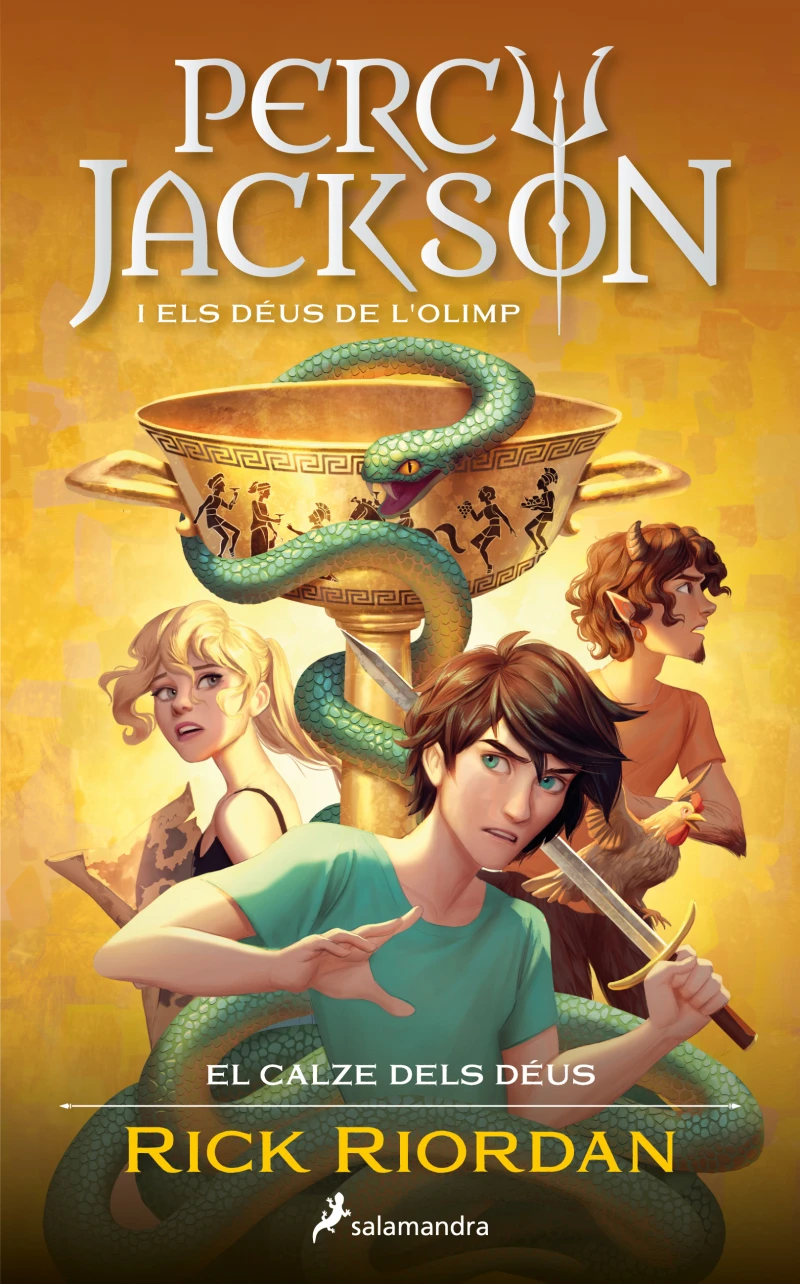 Portada: Percy Jackson i el calze dels déus (Percy Jackson i els déus de l'Olimp 6)