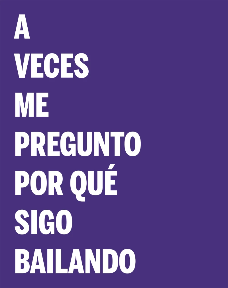 Portada: A veces me pregunto por qué sigo bailando