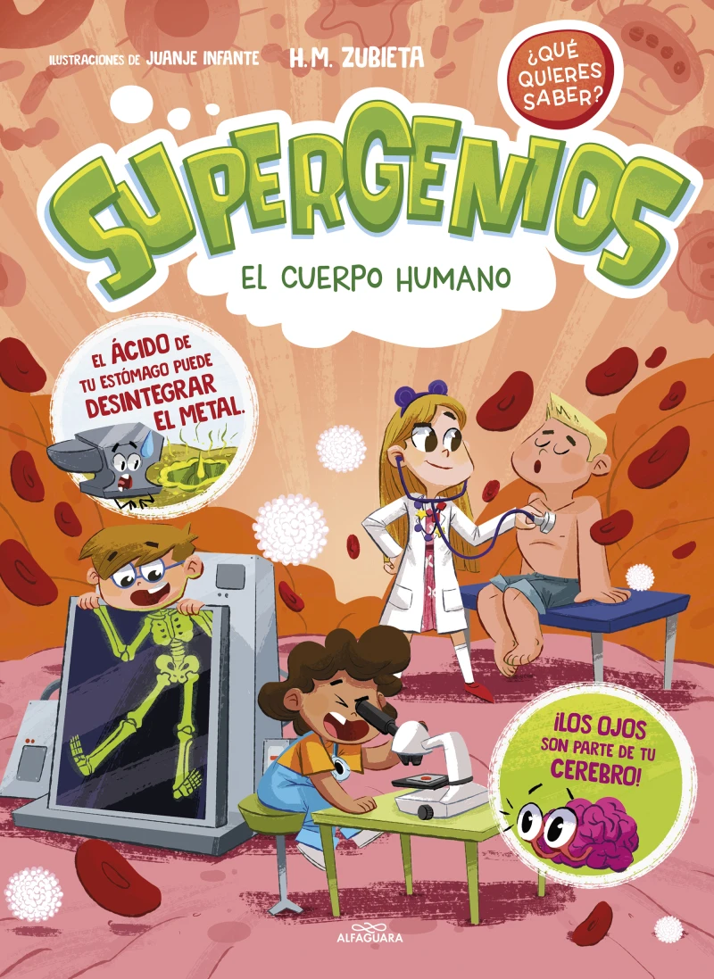 Portada: El cuerpo humano (Supergenios. ¿Qué quieres saber? 1)