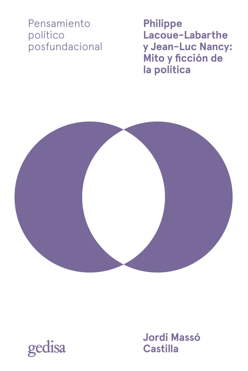 Portada: Philippe Lacoue-Labarthe y Jean-Luc Nancy: Mito y ficción de la política