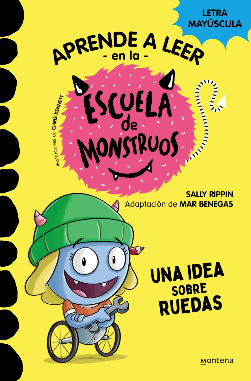 Portada: Aprender a leer en la Escuela de Monstruos 12 - Una idea sobre ruedas