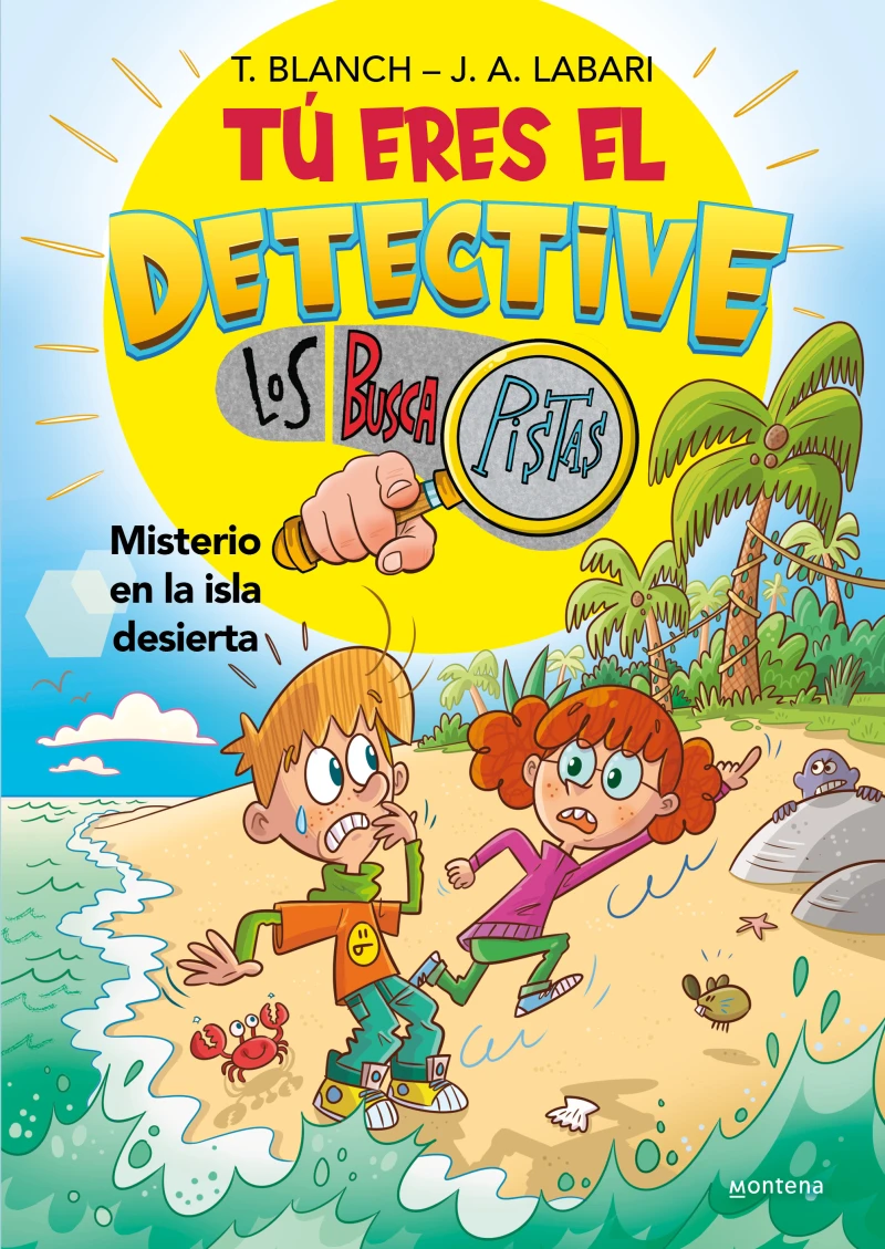 Portada: Tú eres el detective con Los Buscapistas 5 - Misterio en la isla desierta