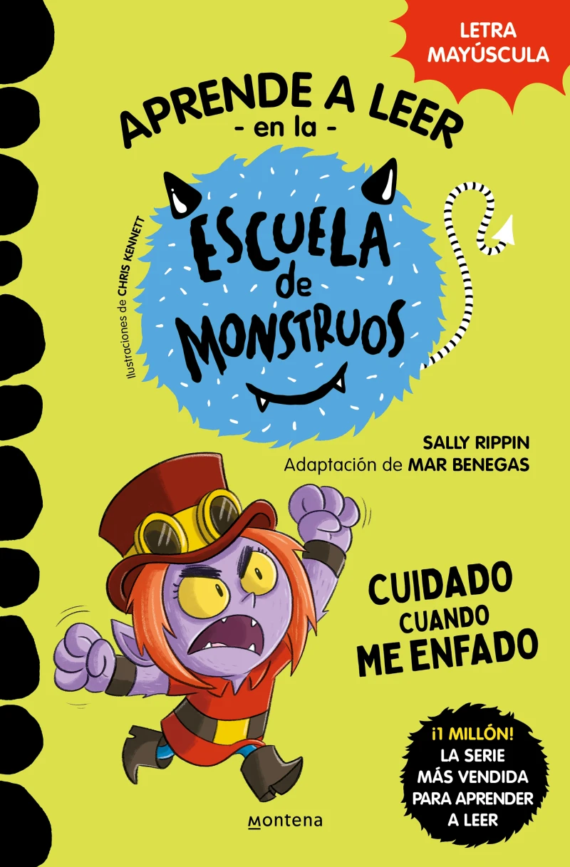 Portada: Aprender a leer en la Escuela de Monstruos 15 - Cuidado cuando me enfado