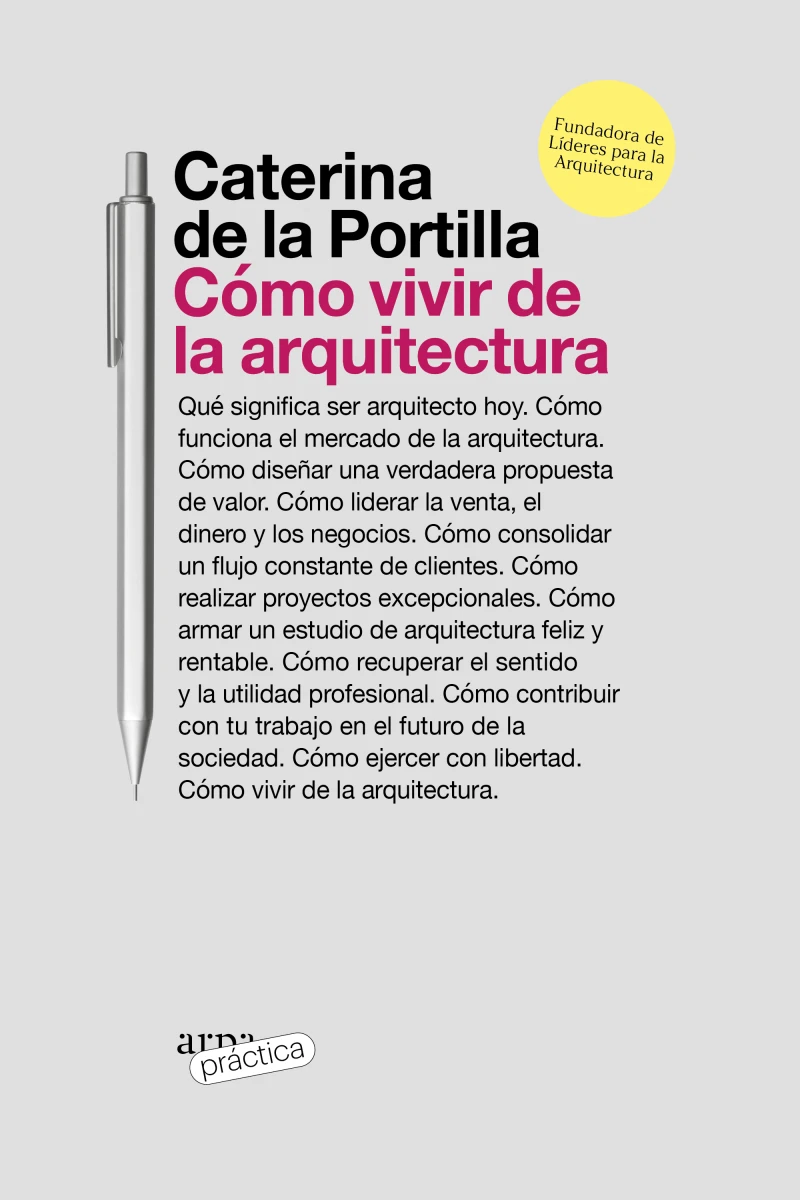 Portada: Cómo vivir de la arquitectura